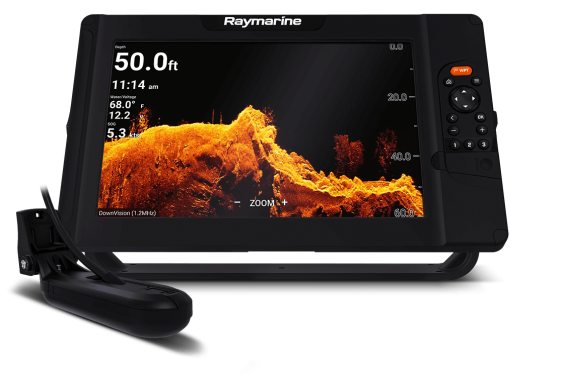 Raymarine Element 9 HV - 9" Chart Plotter with CHIRP Sonar, HyperVision, Wi-Fi, GPS, HV-100 transducer, No Chart